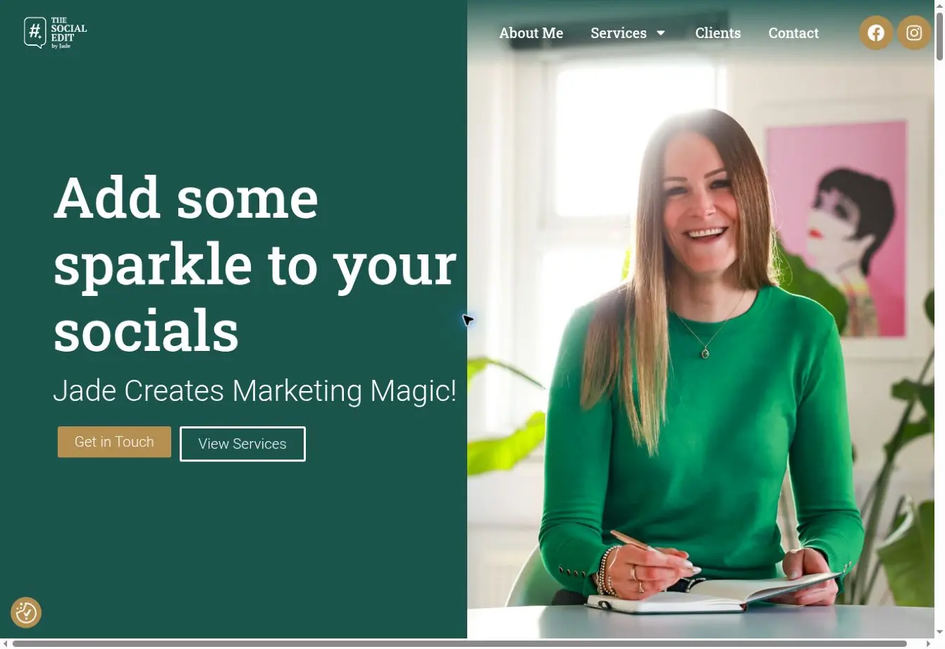The Social Edit website designed by DS Media