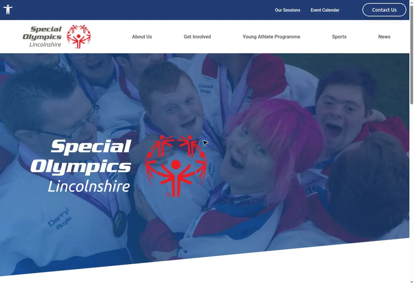 Special Olympics Lincolnshire website designed by DS Media
